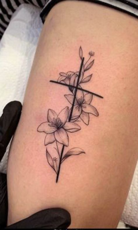 22 Tattoo, Cross Tattoos For Women, Cross Tattoo Designs, Small Tattoos Simple, Dainty Tattoos, Cross Tattoo, Dope Tattoos, Tattoo Designs For Women, Mini Tattoos