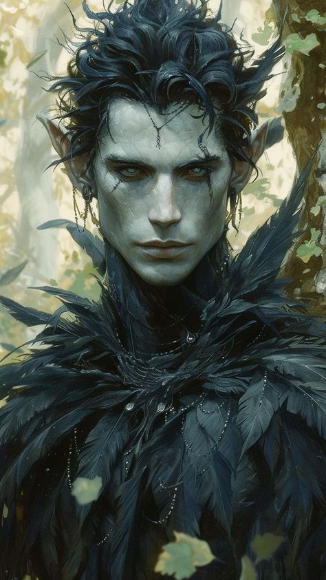 Fae Ball Aesthetic, Fae Concept Art, Fantasy People Art, Hot Alien Male Art, Ensnared Fan Art, Fae Character Art, Male Faerie Art, Fae Character Design Male, Evil Fae