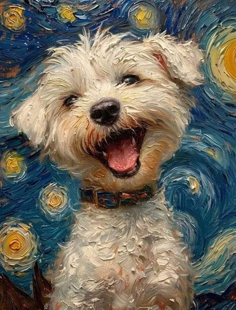 Dog Portraits Painting, Dog Portraits Art, Aesthetic Dog, Crochet Aesthetic, 강아지 그림, Arte Animal, Dog Paintings, Dog Portraits, Whimsical Art