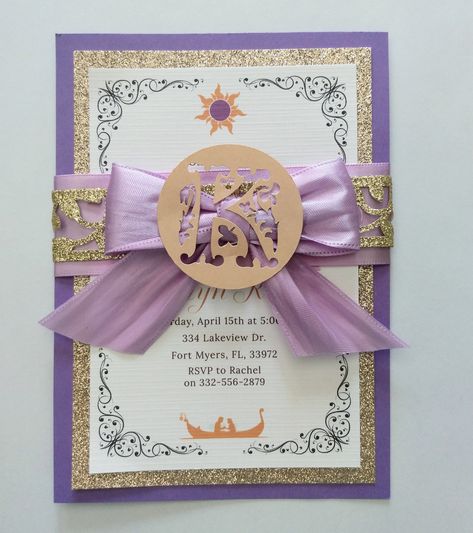 Sweet 16 Food Ideas, Quinceñera Invitations, Purple Themes, Fairytale Wedding, Sweet Sixteen, Bday Party, Quince, Quinceanera, Rapunzel