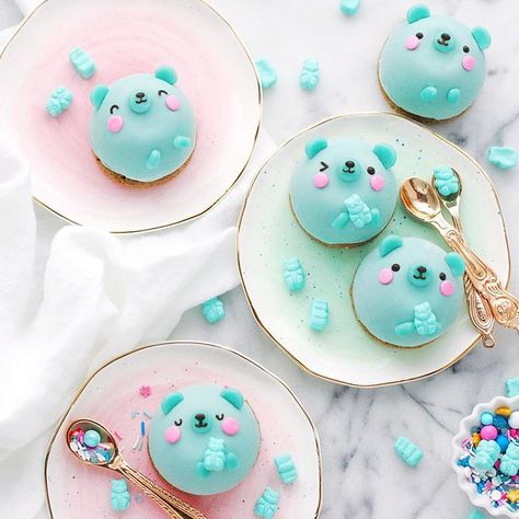 Mochi Cute, Summer Sugar Cookies, Cute Mochi, Cute Desserts, Mini Desserts, Cute Food, Chocolate Recipes, Mochi, Cookie Decorating