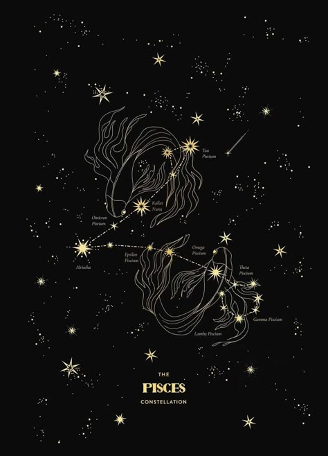 Pisces Constellation Tattoo, Pisces Constellation, Constellation Art, Pisces Tattoos, Astrology Pisces, Pisces Sign, Constellation Tattoos, Zodiac Constellations, Zodiac Art