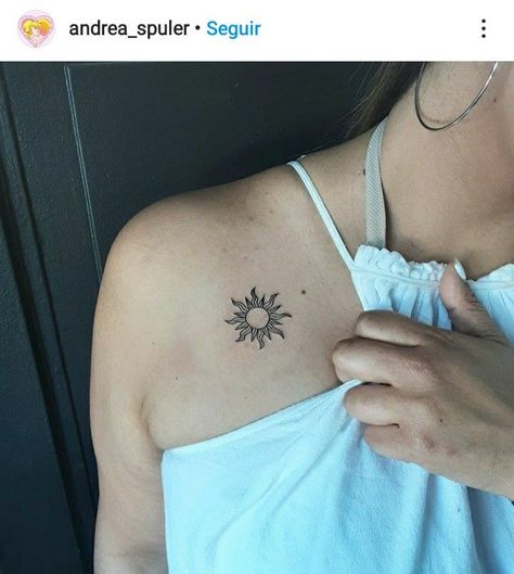 Scorpio And Sun Tattoo, Midnight Activities, Behind The Neck Tattoos, Bicep Tattoo Women, Tattoo Homme, Body Tattoo Design, Sun Tattoo Designs, Shoulder Blade Tattoo, Small Shoulder Tattoos