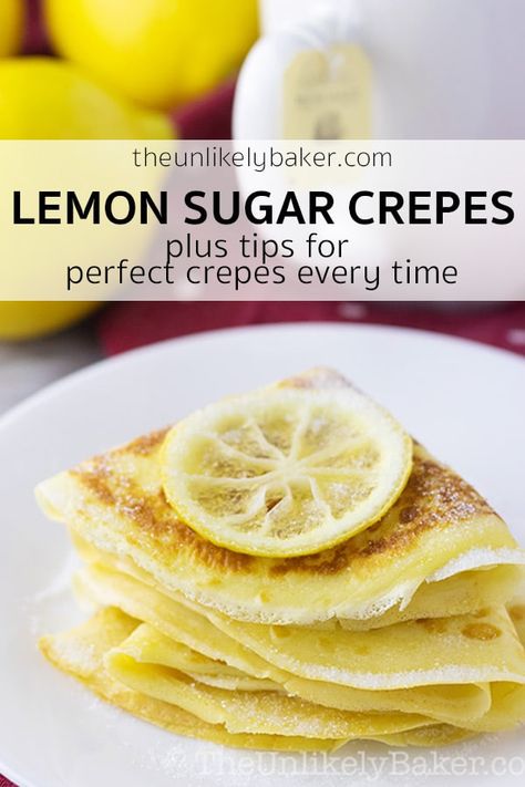 Lemon Ricotta Crepes, Crepes Brunch, Lemon Crepe, Crepes Sweet, Lemon Crepes, Dessert Crepes, Crepe Recipe, Crepes Recipe, Crepes And Waffles