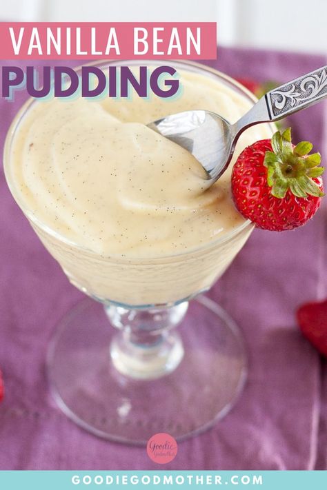 Vanilla bean pudding is a classic, beloved dessert you can whip up with just a few simple ingredients. Substitutions for vanilla beans included in recipe. Easy Pudding Recipe, Vanilla Bean Recipes, Easy Pudding, Fruit Topping, Christmas Sweet Treats, Vanilla Beans, Dessert Cake Recipes, Dessert Pizza, Pudding Desserts