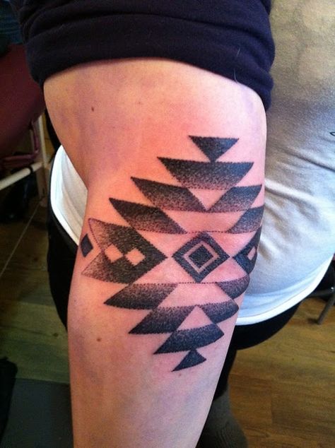 navajo-like Pendleton Tattoo, Navajo Tattoos, Navajo Tattoo, Native American Tattoos, Native American Print, Native Tattoos, Elbow Tattoos, Sleeve Ideas, American Tattoos