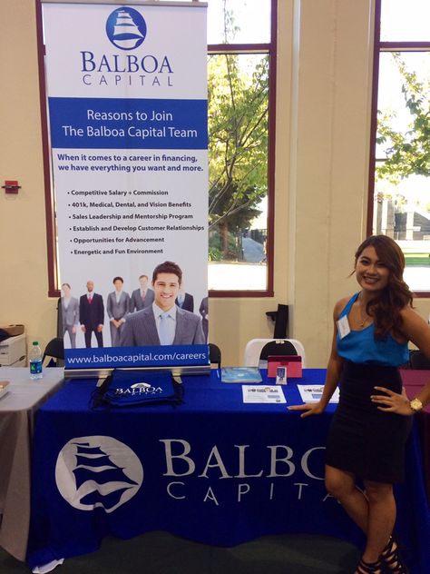 Balboa Capital's executive recruiting team had a booth at Santa Clara University's Career Day #santaclarauniversity #careers #jobs #careerday #balboacapital Job Fair Booth Ideas, Fair Booth Ideas, Job Fair Booth, Tent Booth, Santa Clara University, Fair Booth, Career Day, Stand Ideas, Mentorship Program