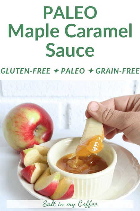 Paleo Maple Caramel Sauce Postpartum Recipes, Maple Caramel, Caramel Sauce Recipe, Homestead Kitchen, Caramel Recipes Sauce, Lunchbox Treats, Coffee Blog, Keto Friendly Desserts, Paleo Desserts