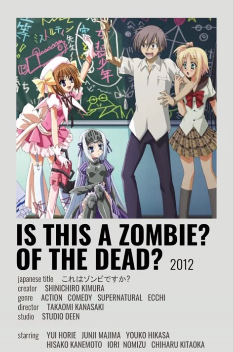 Is This A Zombie Anime, Is This A Zombie, Zombie Apocalypse Movie, Zombie Names, Anime Checklist, Types Of Zombies, Anime Title, Zombies Movie, Anime Zombie