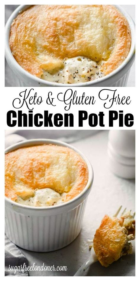 Keto Chicken Pot Pie, Gluten Free Chicken Pot Pie, Low Carb Comfort Food, Keto And Gluten Free, Chicken And Bacon, Keto Casserole, Keto Recipes Dinner, Tender Chicken, Low Carb Chicken