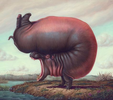 Rabih Alameddine on Twitter: "Bruno Pontiroli… " Bruno Pontiroli, Bizarre Art, Magic Realism, Surrealism Painting, Pop Surrealism, High Art, Art Inspiration Painting, Hippopotamus, Hot Yoga