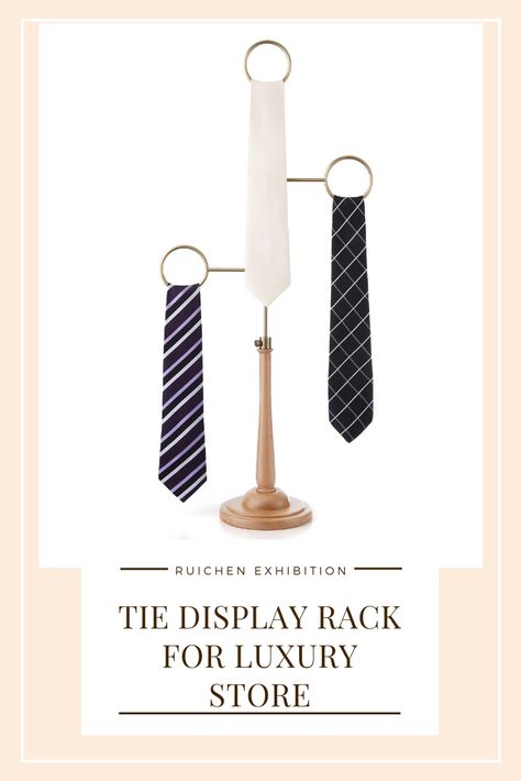 Tie Display Ideas, Mens Accessories Display, Tie Display, Belt Display Rack, Mens Boutique, Belt Display, Tie Rack, Shop Fittings, Head Ties