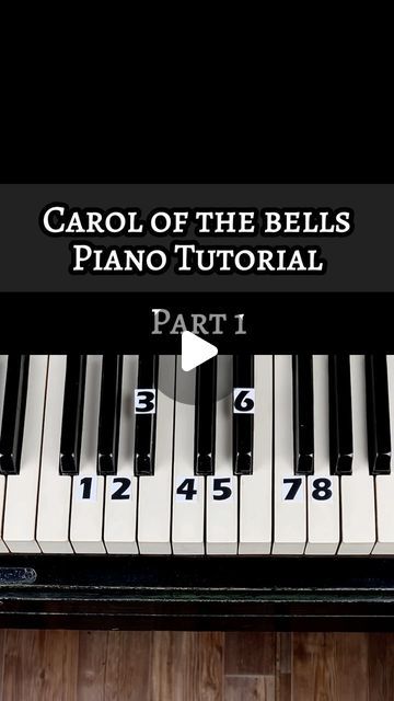 Easy Piano Songs For Beginners With Letters, Carol Of The Bells Piano Easy Letters, Carol Of The Bells Piano, Carol Of The Bells Piano Easy, Tubular Bells, Piano Songs For Beginners, Christmas Piano, Carol Of The Bells, Easy Piano Songs