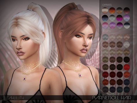 Leah Lillith's LeahLillith Barbiegirl Hair Leah Lillith, Sims 4 Update, Sims 1, Hairstyle Gallery, Cc Sims, Sims Community, Sims 4 Cc Finds, Ts4 Cc, Cc Finds