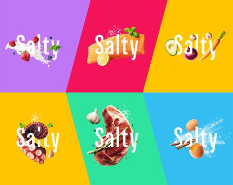 Salty on Behance Brand Marketing Design, Gif Photos, Digital Advertising Design, Snack Brands, Poster Design Layout, Poster Template Design, Food Branding, Brand Presentation, Food Advertising