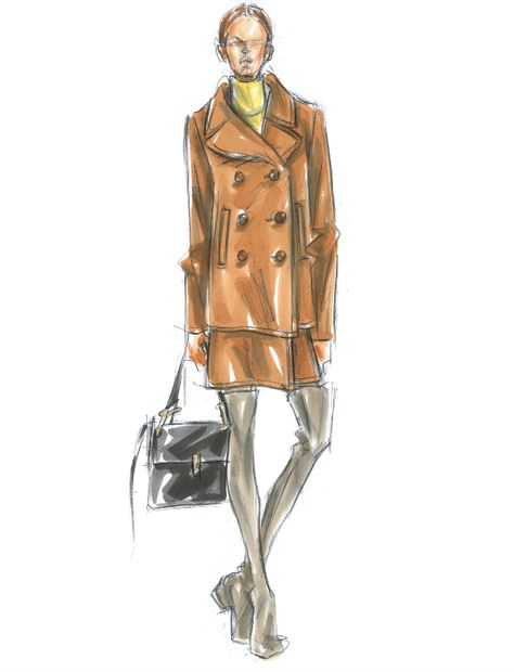 Fashion illustration, Clothing, Trench coat, Costume design, Fashion design, Coat, Sketch, Fashion, Illustration, Drawing, Coat Sketch, Sketch Fashion Illustration, Fashion Illustration Drawing, Season Art, Fall Winter Coat, Trench Coat Style, New York Fall, Fall Collection, Fall Collections