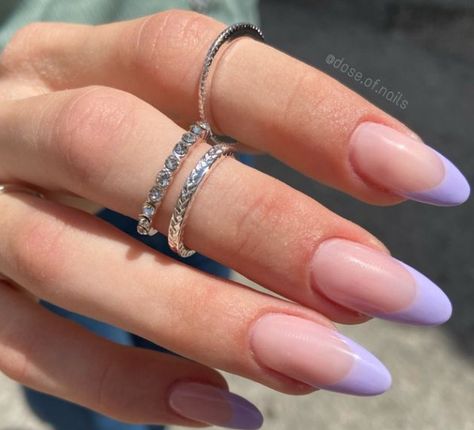 Not my picture creds to dose.of.nails Nails Violet, French Tips, Summer Nails, My Pictures, Violet, Nails