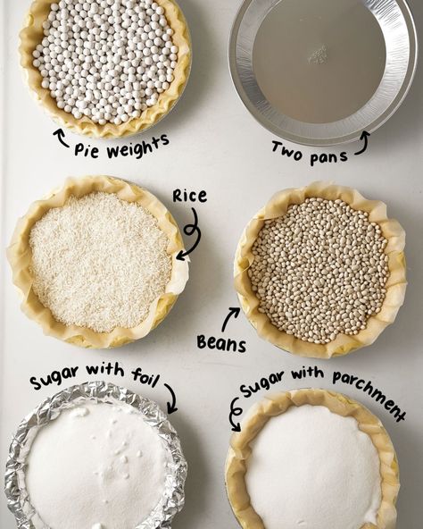 Diy Pie Crust, Pie Crust Hacks, Blind Bake Pie Crust, Pie Weights, Diy Pie, Baking Weights, Baking Pie, Types Of Pie, K Photo