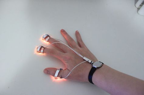 Picture of Touch Activated Finger Led (Glove Optional) Nail Tech School, Led Gloves, Led Costume, Wearable Electronics, Speculative Design, Finger Lights, Tech Gloves, Stem For Kids, Led Diy