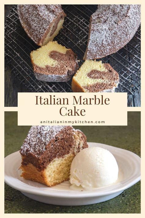 Easy Italian Cake Recipes Simple, Italian Breakfast Cake, Italian Bundt Cake, Simple Chocolate Glaze, Authentic Italian Desserts, Italian Baking, Traditional Christmas Desserts, Latte Cake, Italian Desserts Traditional