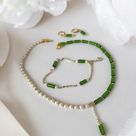 ✨Dive into the enchanting world of emerald green elegance with these stunning pieces of jewellery. Elevate your style with the captivating allure of nature’s most vibrant hue. #EmeraldGreenGlam #AccessorizeInStyle 💚✨ #etsyshop #etsyseller #etsynorthwest #green #handmadejewelry #elegance #rich Elevate Your Style, Emerald Green, Your Style, Beaded Jewelry, Etsy Seller, Emerald, Handmade Jewelry, Etsy Shop, Collar