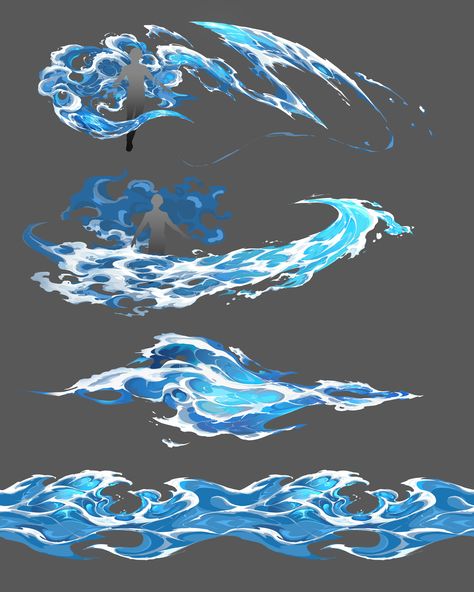 How To Draw Ice Powers, Water Magic Fantasy Art, Ice Magic Art, How To Draw Water, Powers Art, Water Magic, Draw Water, Drawing Water, Elemental Magic