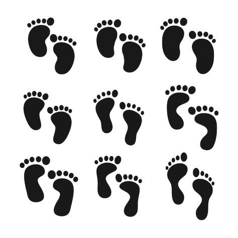 Baby footprints. human feet standing on ... | Premium Vector #Freepik #vector #footprint #foot #body-illustration #human-body Marble Wallpaper Phone, Boy Silhouette, Memphis Pattern, Baby Icon, Cat Paw Print, Pop Art Illustration, Baby Footprints, Vector Pop, Baby Colors