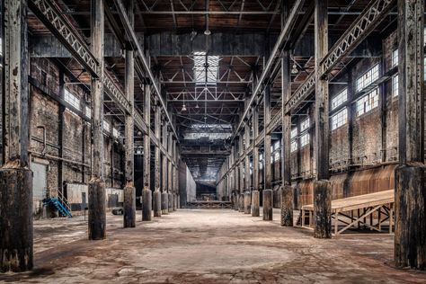 In Images: The Domino Sugar Factory’s Beautiful Decline Factory Interior, Desert Places, Factory Architecture, Sugar Factory, Abandoned Factory, Industrial Factory, Industrial Architecture, Old Factory, Interior Photography