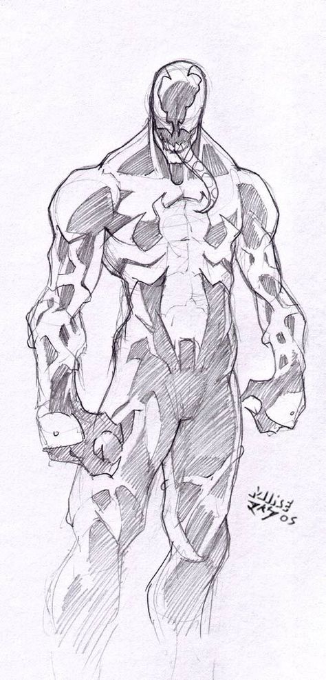 Venom Sketch, Marvel Art Drawings, Muscle Structure, Venom Art, Drawing Superheroes, Spiderman Drawing, Spiderman Art Sketch, Marvel Drawings, Spiderman Artwork