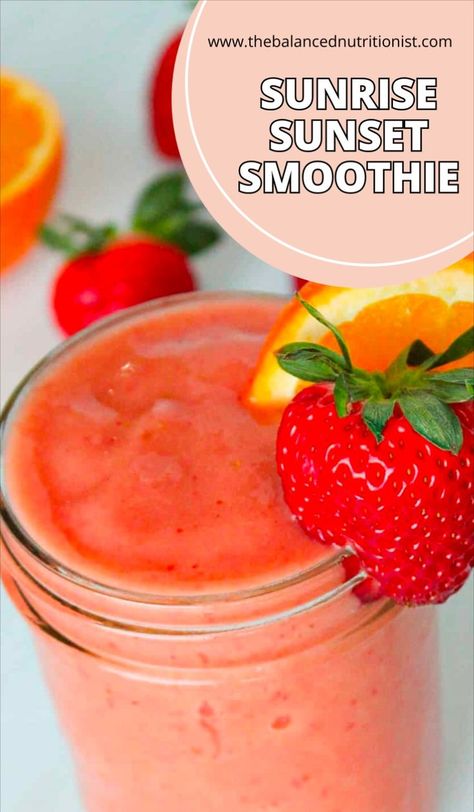 Are you a fan of tropical smoothie? If so, you have to try this sunrise sunset smoothie copycat recipe! It's delicious, refreshing, and the perfect summer beverage. Sunrise Sunset Smoothie, Sunset Smoothie, Lush Desserts, Tropical Smoothie Recipes, High Fiber Snacks, Tropical Smoothie Cafe, Fiber Snacks, Sunset Tropical, Paleo Recipies