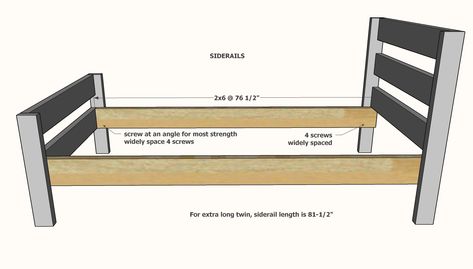 Easy Full Size Bed Frame Diy, Full Size Bed Plans, Diy Twin Size Bed Frame, 2x4 Twin Bed Frame Diy, Cheap Twin Bed Frame, Simple Twin Bed Frame, Twin Bed Frame Plans, Twin Bed Frame Diy, Dyi Bed Frame