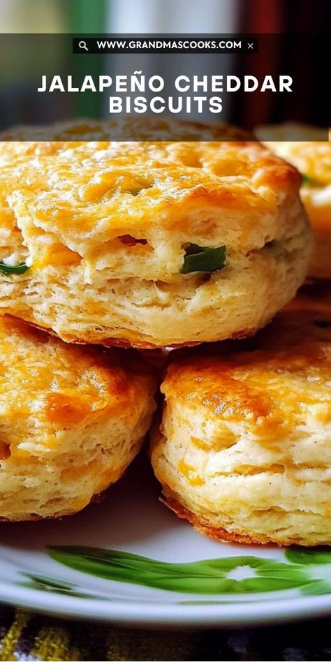 These cheddar and jalapeño biscuits are tender, buttery, and bring just the right amount of spice. Perfect for a savory snack or side dish! Bacon Jalapeño Cheddar Scones, Jalapeno Popper Biscuits, Jalapeno Cheddar Scones, Jalapeño Cheddar Scones, Cheesy Jalapeño Shortbread, Cheddar Jalapeno Biscuits, Jalapeño Biscuits, Jalapeno Biscuits, Jalapeno Cheddar Biscuits