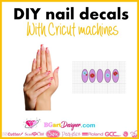 How To Make Nail Decals With Cricut, How To Make Nail Stickers With Cricut, Free Nail Decal Svg, Nail Designs With Cricut, Diy Nail Wraps Cricut, Svg Nail Decals Free, Diy Nail Stickers Cricut, Nail Art With Cricut, Diy Nail Stickers How To Make