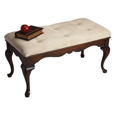 Butler Grace Bedroom Bench & Reviews | Wayfair Storage Bench With Cushion, Wood Storage Bench, Entryway Bench Storage, Brown Bed, Tufted Storage Ottoman, Tufted Bench, Upholstered Storage Bench, Bedroom Bench, Upholstered Storage