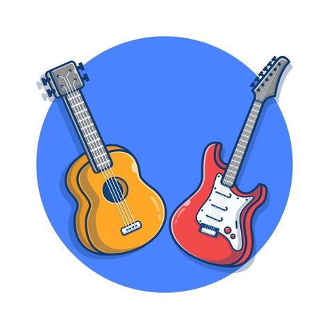 Electric Guitar Illustration, Guitar Cartoon, Guitar Illustration, Guitar Drawing, Emoji Wallpaper Iphone, Cartoon Video Games, Music Festival Poster, Video Game Anime, Music Coloring