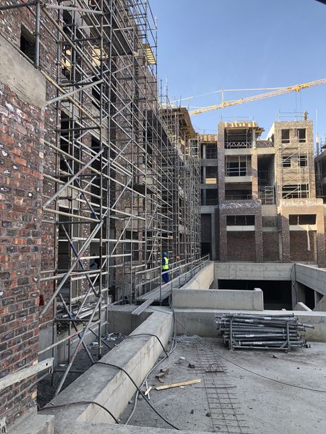 dbm architects | Steyn City Mixed-Use Development under construction | site progress Steyn City, Mixed Use Development, City Vibe, Mixed Use, Building Construction, City Centre, Construction Site, Construction Company, Residential Building