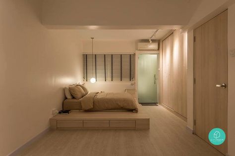 9 Qanvast Homes That Went Viral In Singapore Muji Inspired Home, Muji Bedroom, Muji Home, Interior Design Institute, Interior Design Singapore, Interior Design Guide, Bedroom Renovation, Inside Design, Minimalist Room