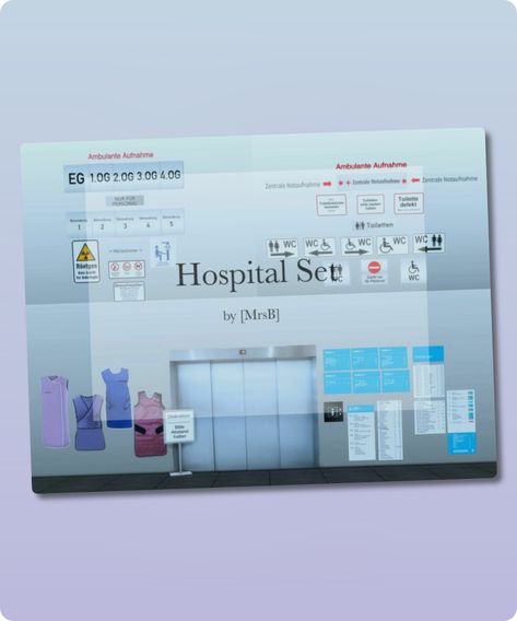 Sims 4 Furniture CC: Hospital SET  CC By Mrsbarbiex3 Ts4 Medical Cc, Sims 4 Functional Hospital Cc, Sims 4 Dentist, Sims 4 Hospital Build, Sims 4 Medical Cc, Ts4 Hospital, Sims 4 Hospital Cc, Sims 4 Hospital, Sims 4 Furniture