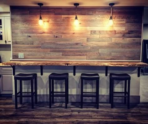 Basement Bar Back Wall, Basement Bar Against Wall, Bar Along Wall, Bar Ledge On Wall, Bar Against Wall, Basement Bar Table, Bar Ledge On Wall Basement, Wall Mounted Bar Counter, Rustic Basement Bar