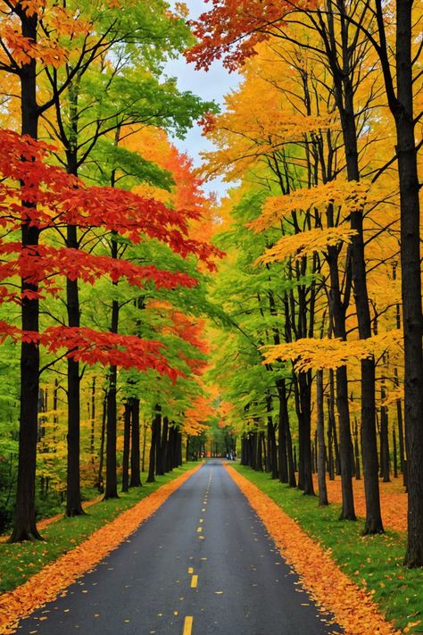 Autumn Colors: Best Places to See Fall Foliage in New Jersey Autumn Landscape Photography, Autumn Leaves Japan, New Jersey Fall, Calming Photos, Fall Backdrops, Korean Painting, Beautiful Roads, Autumn Foliage, Autumn Leaves Photography