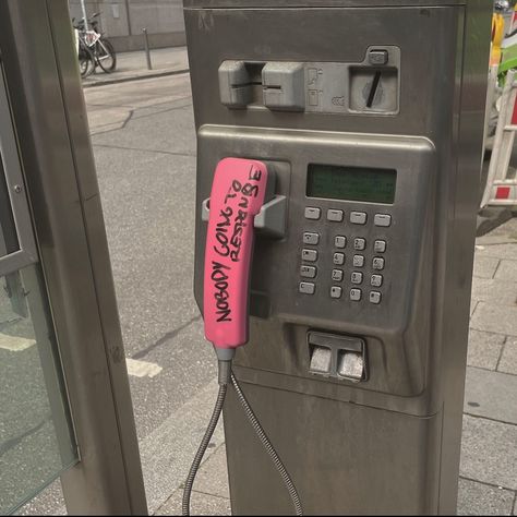 Sidekick Phone Aesthetic, City Pink Aesthetic, Sidekick Phone, Pink Tumblr Aesthetic, Phone Aesthetic, Phone Call, Office Phone, Pay Phone, Tell Her