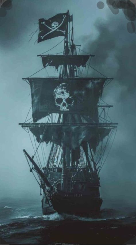 Pirate Ship Desktop Wallpaper, Black Sails Wallpaper, Pirate Wallpaper, Pirate Ship Design, Ghost Ship Art, Ship Tattoo Sleeves, Pirate Ghost, Pirate Ship Tattoos, Black Pearl Ship