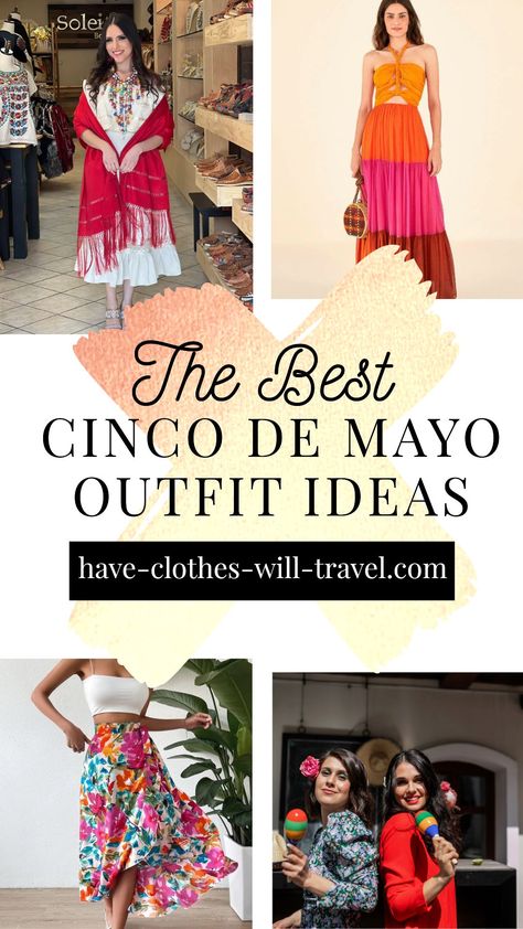 Styling a Cinco de Mayo Outfit + Outfit Ideas That Are Fun & Flattering Cinco De Mayo Outfit Women Work, Mexican Party Outfit Ideas, Cinco De Mayo Party Outfit, 5 De Mayo Outfit Ideas, Cinco De Mayo Outfit Women, Outfit Ideas School, Rehearsal Dinner Outfits, 90s Fashion Outfits Hip Hop Party, At Home Outfits