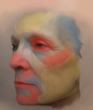 face color zones from cowsmanaut youtube video Colorful Skin Drawing, Color Zones Of The Face Art, Color Zones Of The Body Art, Face Colouring Reference, Face Color Reference, Face Temperature Painting, Cool Tone Drawing, Painting Reference Face, Colour Zones Face