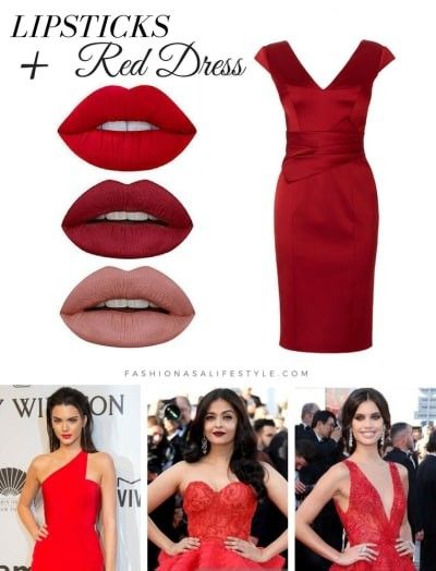 Lipstick Burgundy, Neon Prom Dresses, Dark Red Dresses, Wear Red Lipstick, Taupe Dress, Red Dress Makeup, Color Lipstick, Lipstick Color, Maroon Dress