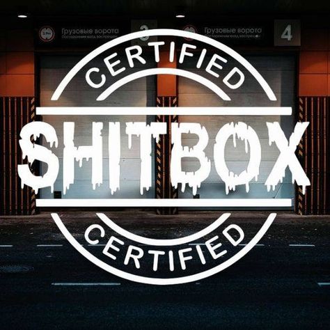 Certified shitbox vinyl decal. Available in many colors and sizes. Led Zeppelin Vinyl, Blood Drip, Shop Small Business, Transfer Tape, New Version, Window Decals, Handmade Products, Zeppelin, Business Branding