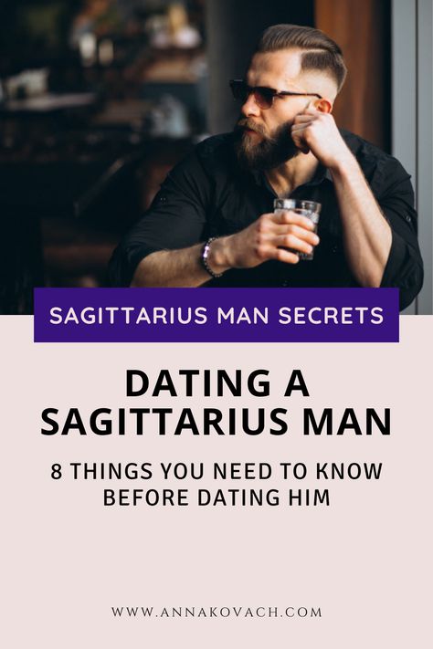 If you find yourself attracted to a Sagittarius man, there are some things you should know about him before taking your shot. Like all other signs, these men have their peculiarities, likes, and dislikes. It’s much easier for you to make your move if you are armed with the right ammunition. #zodiac #sign #horoscope #sun_sign #astrology #love #relationship #dating #sagittarius #sagittarius_man #men #in_love #in_bed #dating_sagittarius #love #how_to #sagittarius_likes #wants #loves #woman #guy Sagittarius Dating A Sagittarius, Sagittarius Man And Taurus Woman, Sagittarius Couples, November Sagittarius Man, Sagittarius Man Capricorn Woman, Sagittarius Traits Men, Cancerian Woman Sagittarius Man, Sagittarius Man Facts, Sagittarius Man Gemini Woman