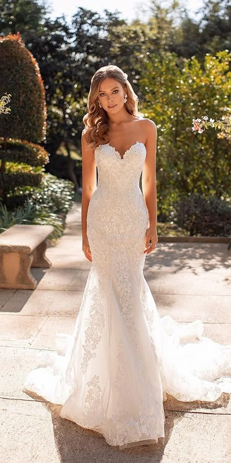 Sweetheart Mermaid Wedding Dresses, Wedding Dress Mermaid Lace, Strapless Wedding Dress Mermaid, Wedding Dresses Mermaid Sweetheart, Sparkly Wedding Dress, Wedding Dress Guide, Princesses Disney, Cute Wedding Dress, Sweetheart Wedding Dress