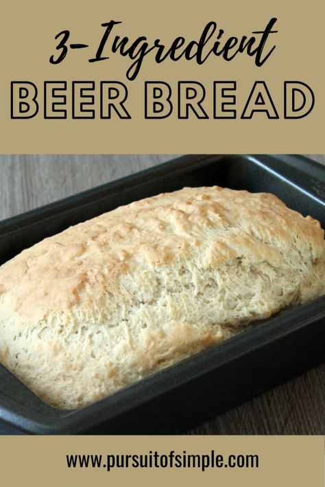 3 Ingredient Bread Simple, 3 Ingredient Bread Recipes, Bear Bread Recipe, Simple Beer Bread, Tastefully Simple Beer Bread, Soft Scones, Pound Cake With Cream Cheese, Afterschool Snacks, Bear Bread