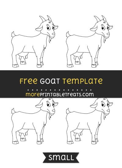 Free Goat Template - Small Goat Template Free Printable, Goat Template, Letter G Crafts, Mini Goats, Letter G, Templates Printable Free, Svg Free, Svg Free Files, An Animal